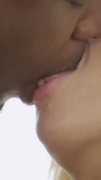 Big Dick Movie Sex French Kiss by Blacked & Interracial Sexy Lingerie