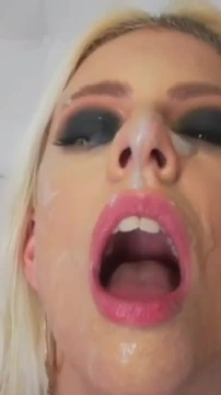 Blonde Porno Video Facial Cum & POV