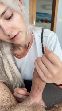 POV Porno Video Facial Cum with Eva Elfie & Blonde Teen
